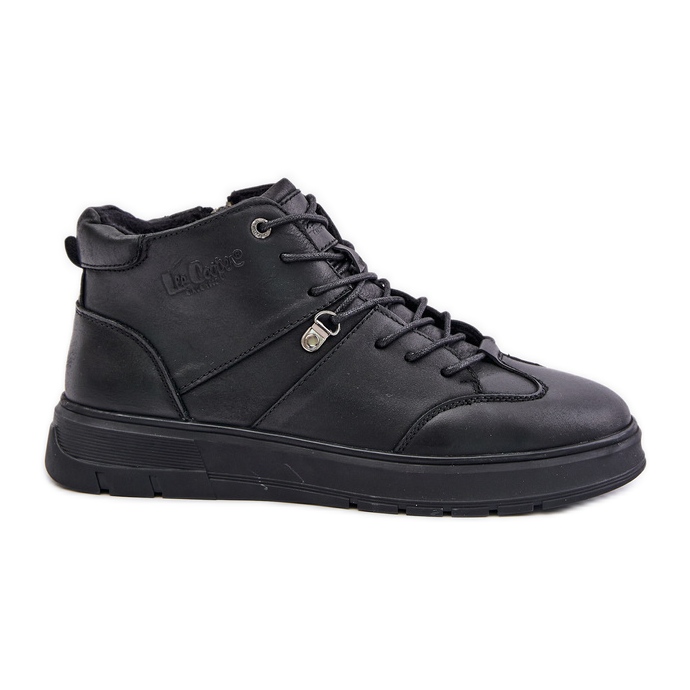 Botins com isolamento de couro tênis masculino Lee Cooper LCJ-24-33-2913 preto