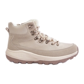 Botas femininas com zíper leve Lee Cooper LCJ-24-03-3071 Bege Claro