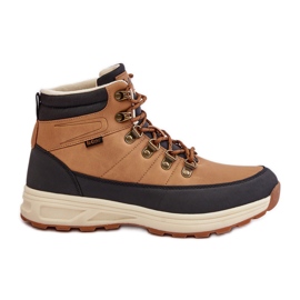 Botas de caminhada isoladas masculinas Lee Cooper LCJ-24-03-3035M marrom camelo