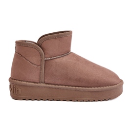 Botas de neve com plataforma feminina D.Franklin DFSH370010 Taupe bege
