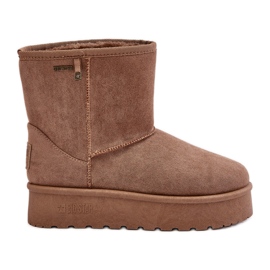 Botas femininas de neve com plataforma alta Big Star OO274A097 bege