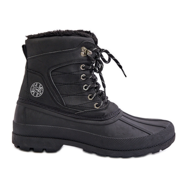 Botas de neve masculinas Lee Cooper LCJ-24-44-2872M pretas preto