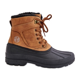 Botas de neve masculinas Lee Cooper LCJ-24-44-2873M camelo marrom