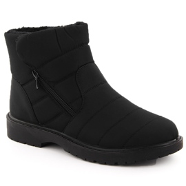 American Club Botas de neve masculinas impermeáveis ​​e isoladas, pretas, Unisoft preto