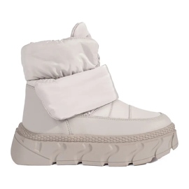 Seastar Botas de neve femininas com isolamento cinza e sola grossa Seastar Botas de neve femininas com isolamento cinza e sola grossa
