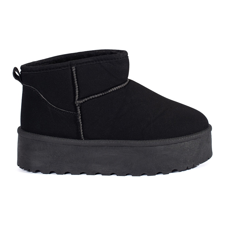 Seastar Botas de neve femininas com plataforma isolada preta preto