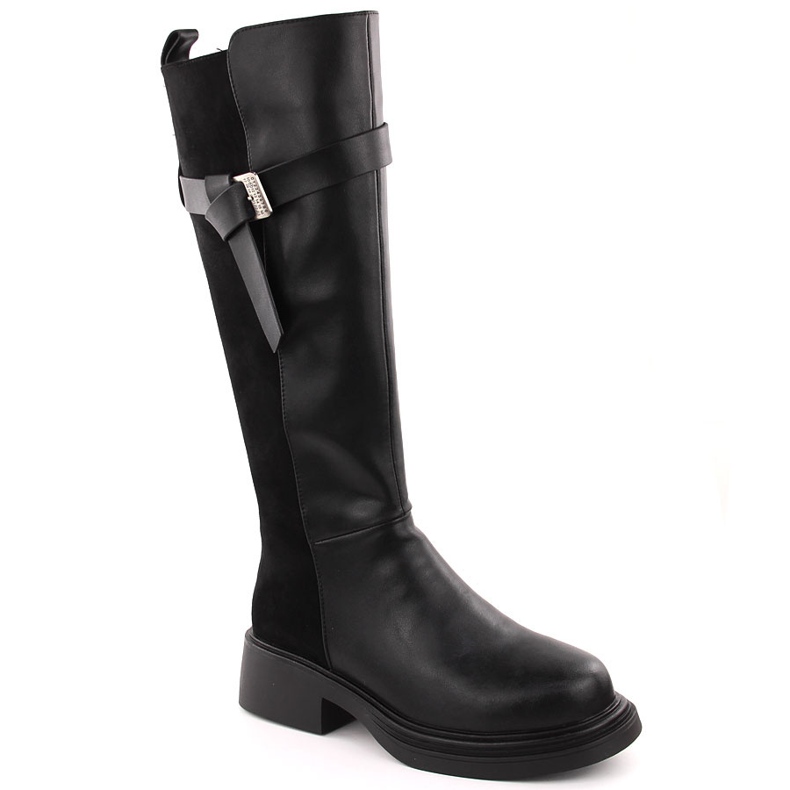 Filippo DKZ6404 botas femininas de couro preto
