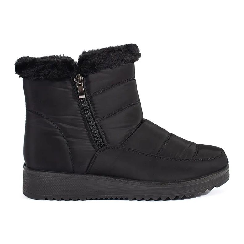 Botas de neve leves pretas femininas preto