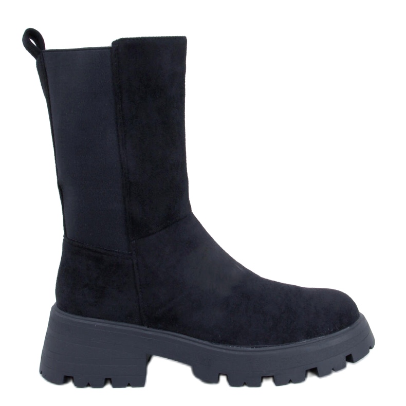 Seuss Botas Chelsea pretas de cano alto preto