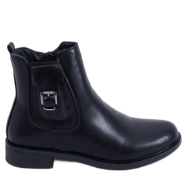 Boone Black Botas Chelsea de mulher preto