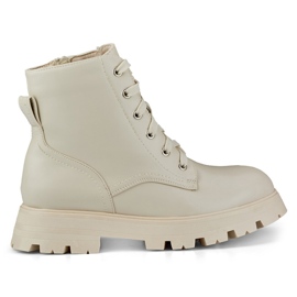 Botas femininas de trabalho sem isolamento, bege WS087BE