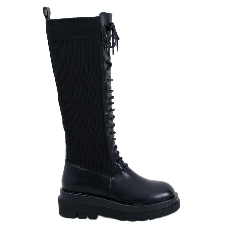 Stebb Botas pretas com parte superior flexível preto Stebb Botas pretas com parte superior flexível preto