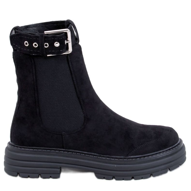 Botas Chelsea femininas Carls Black preto