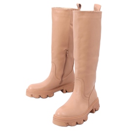 Botas de camelo julho com corrente marrom