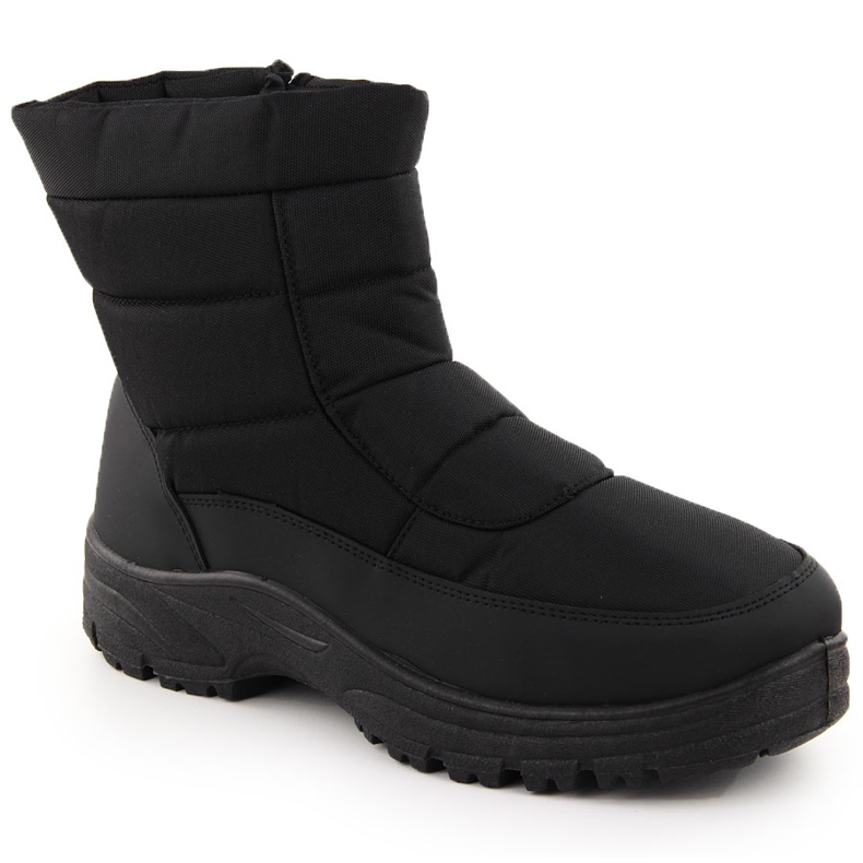 Botas de neve com isolamento masculino, pretas NEWS 4997 preto