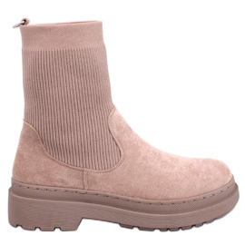 Joyner Khaki Chelsea botas com parte superior flexível bege