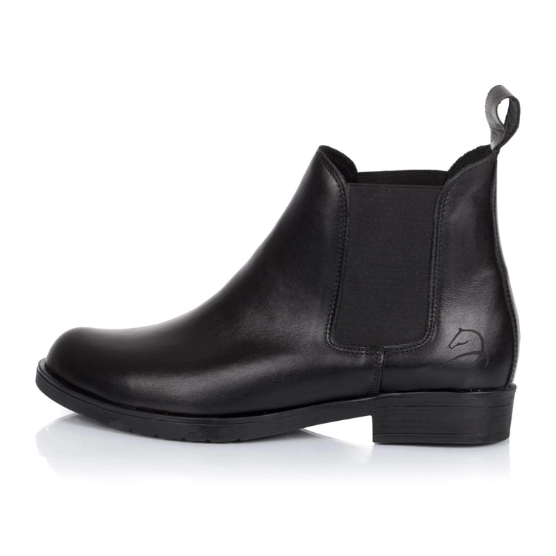 Rusttler Botas femininas de couro Karo Rustler femininas Chelsea preto