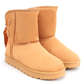 Botas de neve Emusy com arcos Stella Camel marrom