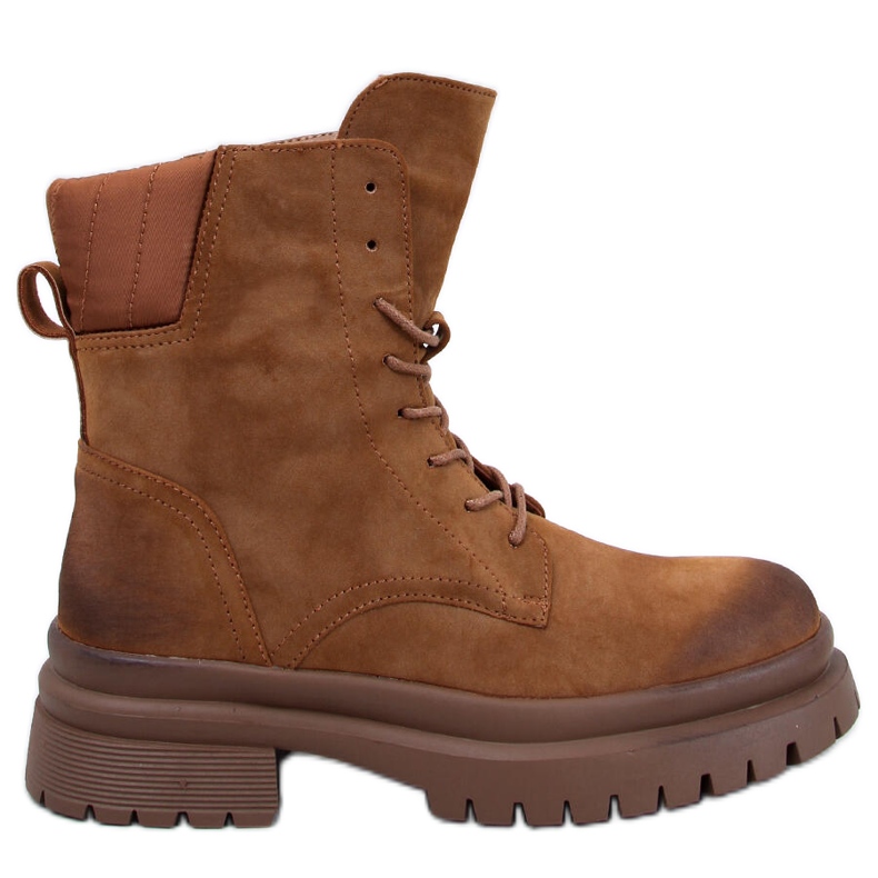 Botins Trapper com protetor Desfor Camel castanho