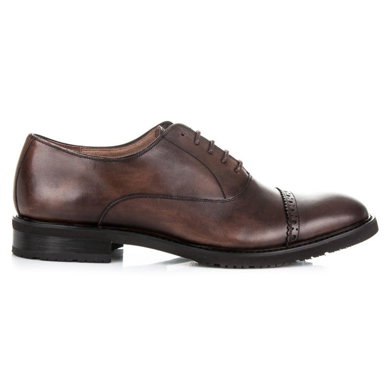Sorrento Oxfords de couro castanho