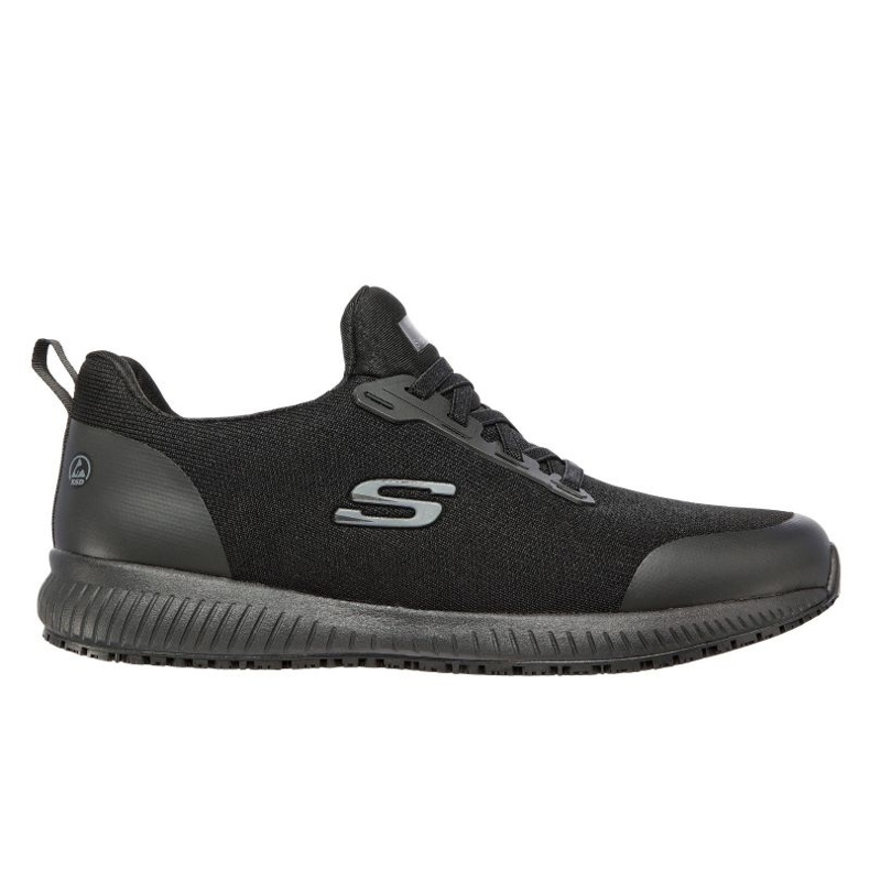 Sapatos Skechers Work Relaxed Fit Squad Sr Myton 200051EC-BLK preto Sapatos Skechers Work Relaxed Fit Squad Sr Myton 200051EC-BLK preto