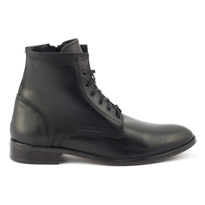 Olivier Botas Chelsea masculinas de couro, sem isolamento, 287 pretas preto