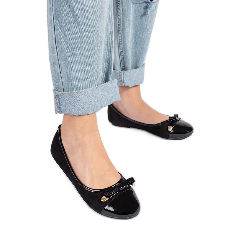 Sapatilhas planas pretas preto