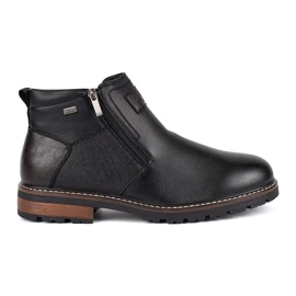 Botas Chelsea masculinas com isolamento preto