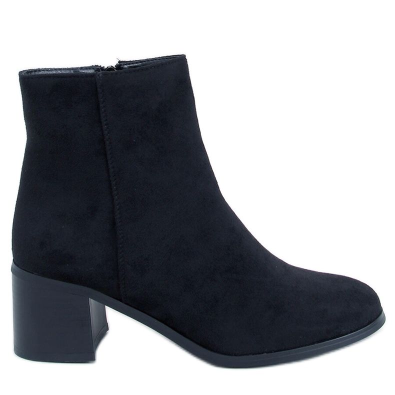 Botins clássicos de salto alto Annie Black preto