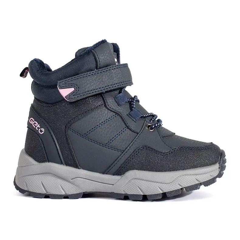 Botas de menina com isolamento azul marinho