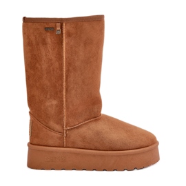 Botas de neve com plataforma alta Big Star OO274893 Camel castanho