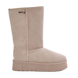 Botas de neve com plataforma alta Big Star OO274894 Bege claro