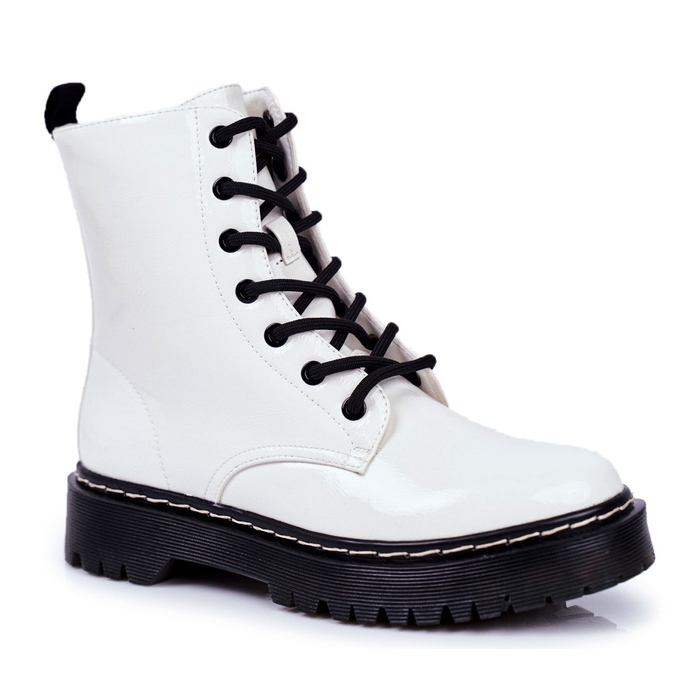 S.Barski Botas Femininas Branco Kognito