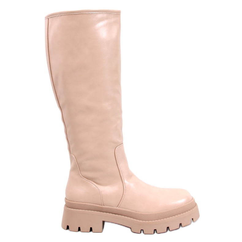 Botas Dillard Beige com sola grossa bege