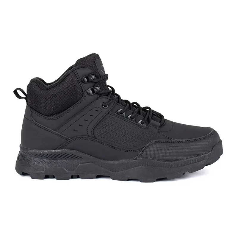Vico Botas de trekking isoladas para homem negro preto
