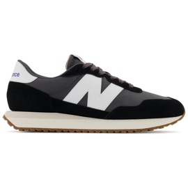 Tênis masculinos New Balance, calçados esportivos de estilo de vida, couro camurça, preto (MS237GA) Tênis masculinos New Balance, calçados esportivos de estilo de vida, couro camurça, preto (MS237GA)