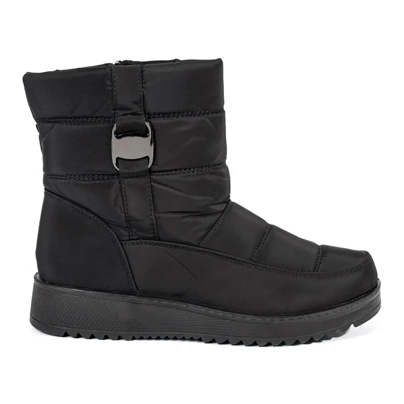 Botas de neve femininas confortáveis ​​pretas preto