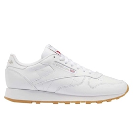 Sapatos de couro clássicos Reebok 100008491 branco