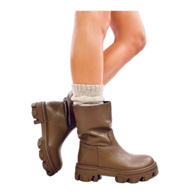 Botins de corte reto Verde Exército