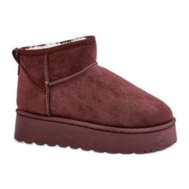 Botas de neve Modelo 20216-4H Castanho Escuro marrom