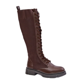 Botas marrons modelo 9060 marrom