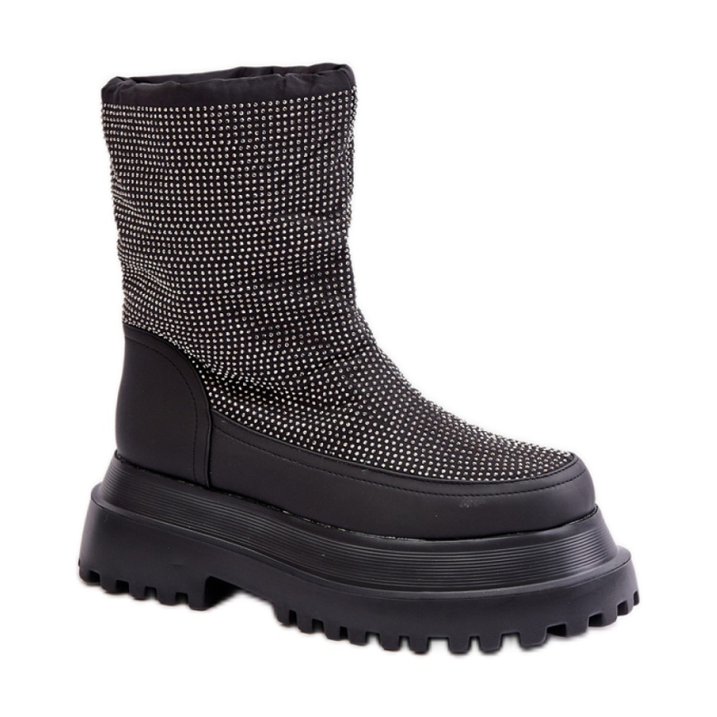 Botas de neve modelo C-274 pretas preto