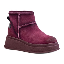 Maciejka 06769-23 Botas de neve Borgonha vermelho