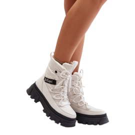 Lee Cooper LCJ-24-47-3142 Botas de neve brancas branco