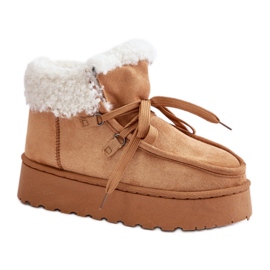 Botas de neve camelo modelo 20209-4B marrom