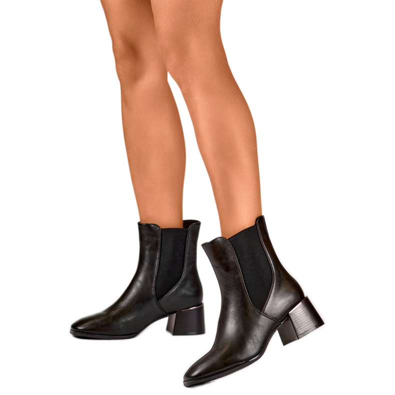 Botas Chelsea Modelo 9611B Pretas preto