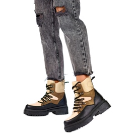 Trappers Modelo A-852KH Bege/Preto Trappers Modelo A-852KH Bege/Preto