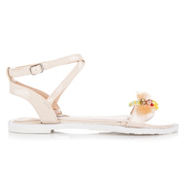 Vices Sandálias Lacadas com Borboleta marrom