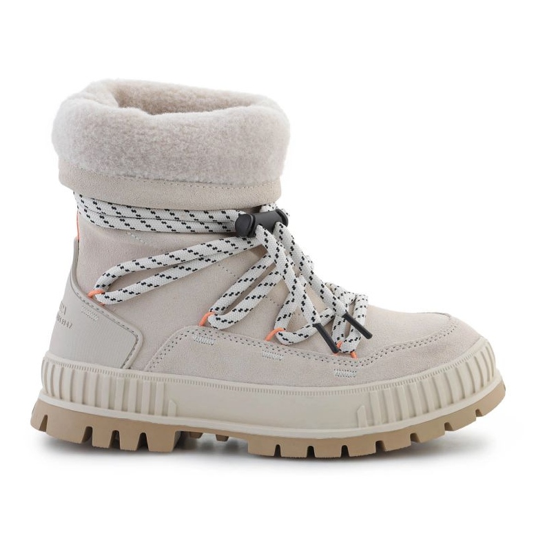 Botas de neve femininas Palladium Pallashock Hiver 94349-175-M bege