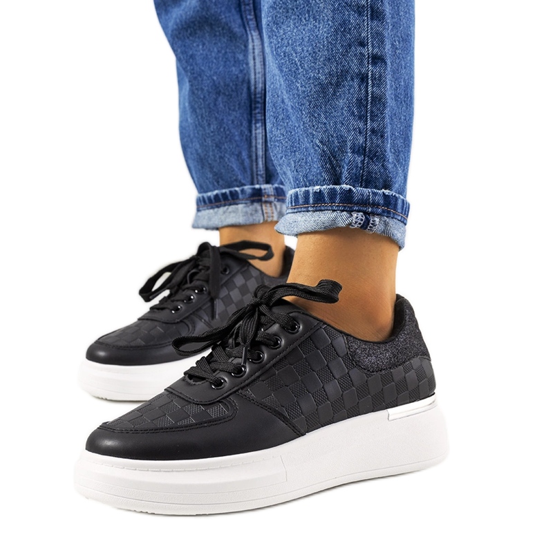 Tênis plataforma feminino preto